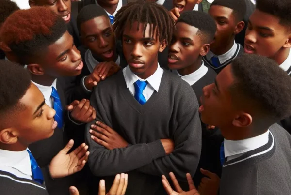 a group of high school black boys