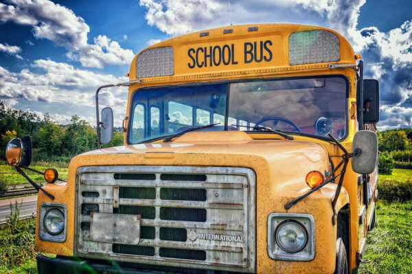 a school bus in the USA
