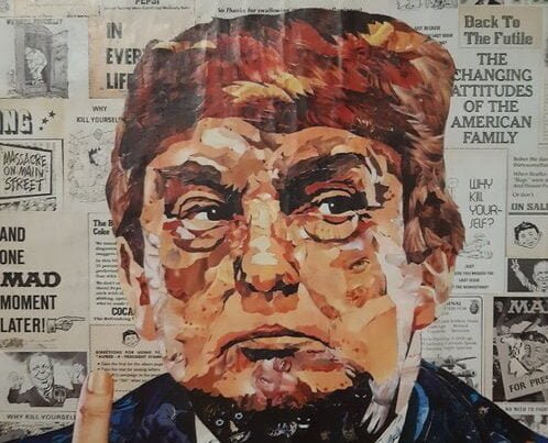 Donald Trump in Street Art. Picture taken by Skendong.