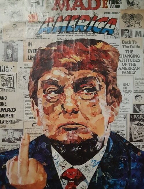 Donald Trump in Street Art. Picture taken by Skendong.