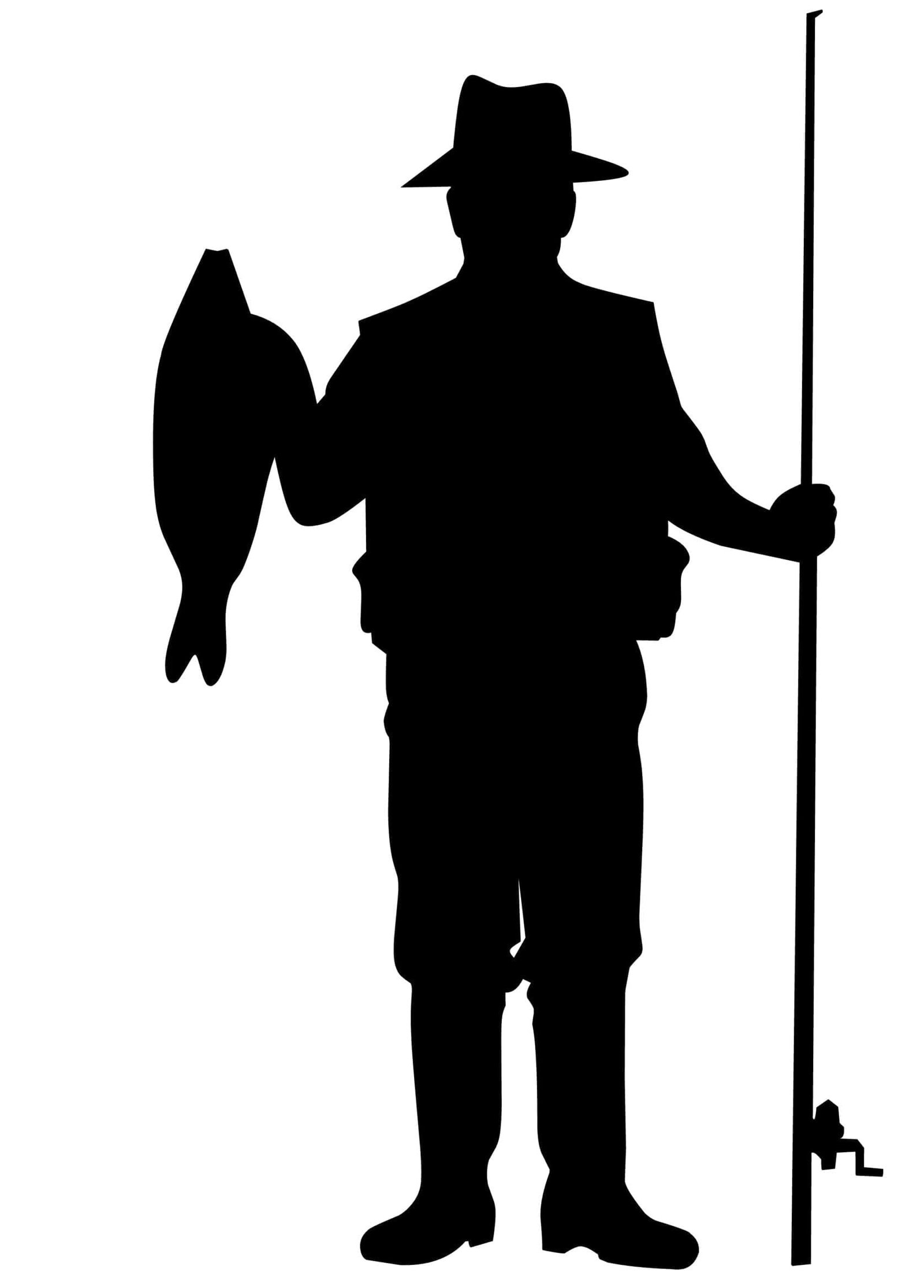 Illustration - Man Fishing