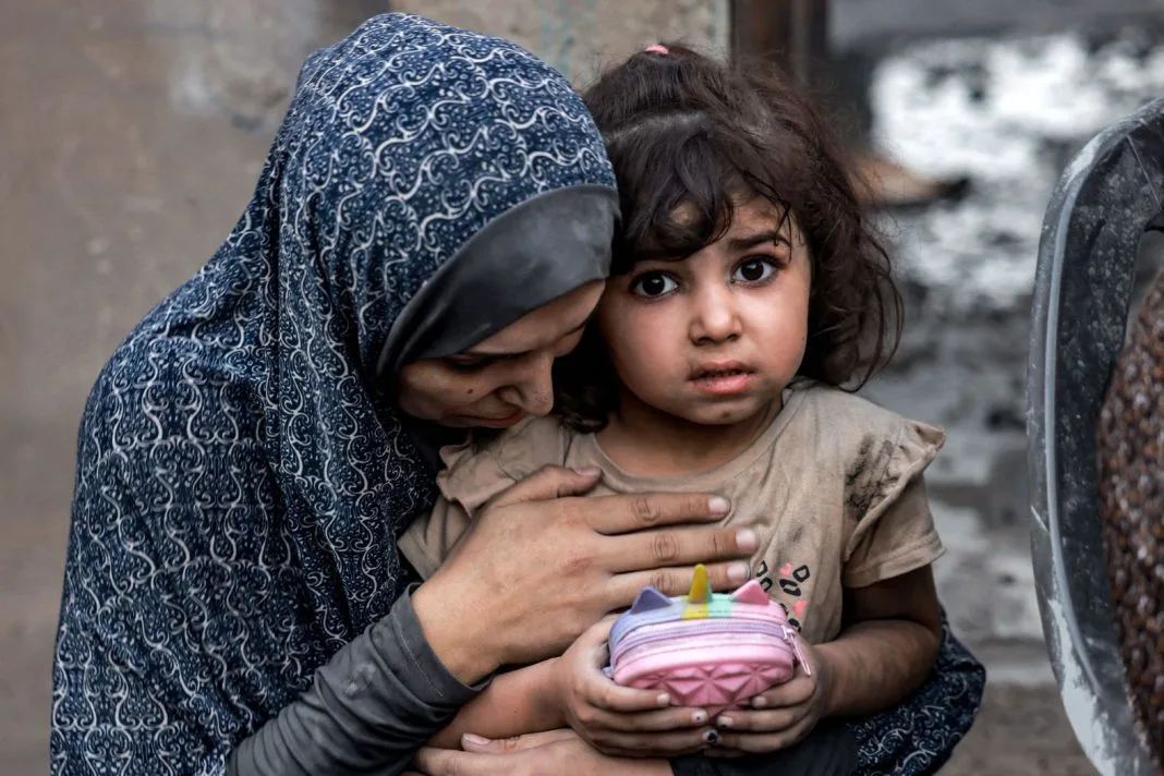 Woman and Child in Gaza, Palestine.