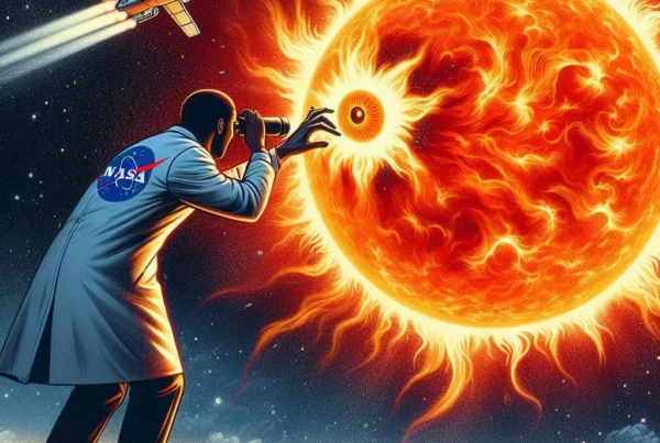 NASA scientist looking at The Sun