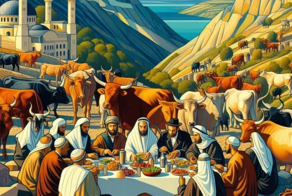 Muslims and Jews sharing a meal at Mount Carmel - Skendong Poetry