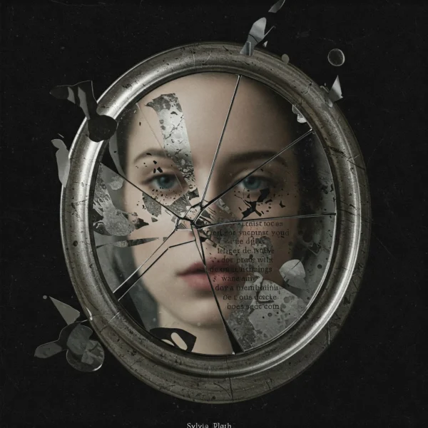 A young lady behind a cracked mirror - Skendong Poetry